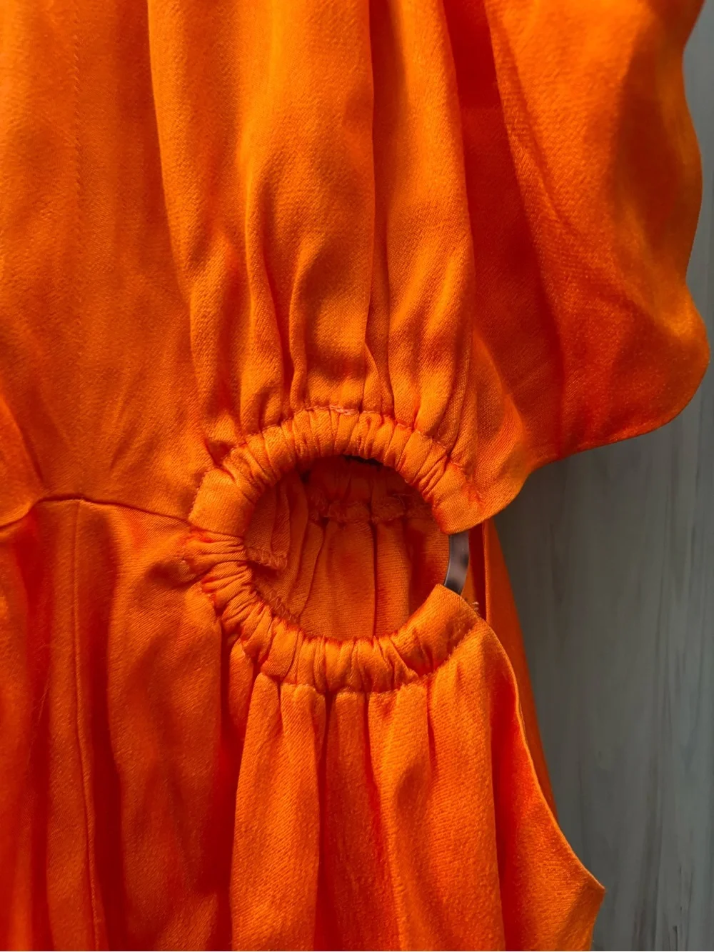 ELLIATT Visitant Maxi Dress in Papaya Bright Orange Sundress Sun Gown small - Picture 4 of 10
